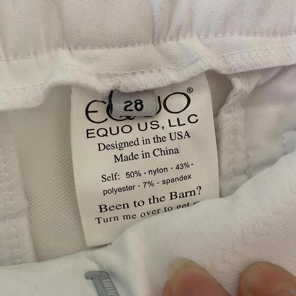EQUO white riding pants equestrian performance pants never worn - Picture 6 of 7